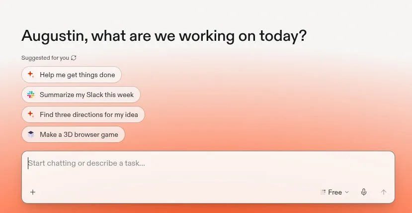 Replit’s chat box